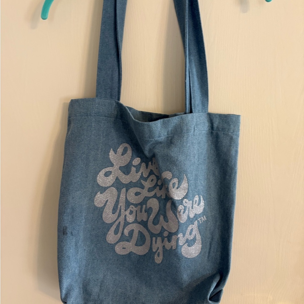 Blue Denim Tote Bag